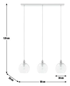Habitat Coleman Metal 3 Light Bar Pendant Light - Copper -Habitat Furni Sales 9536128 R E001