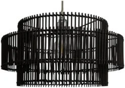 Habitat Bamboo 2 Tier Pendant Shade - Black -Habitat Furni Sales 9537653 R Z002A
