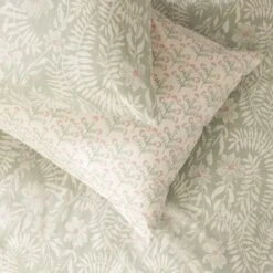 Habitat 180TC Meadow Fern Floral Green Bedding Set - Single -Habitat Furni Sales 9541443 R Z003A