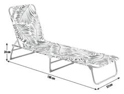 Habitat Global Leaf Folding Sun Lounger - Green 3 Habitat Global Leaf Folding Sun Lounger - Green -Habitat Furni Sales 9545047 R E001