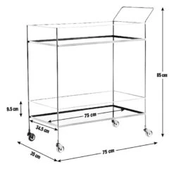 Habitat Monroe Drinks Trolley - Black -Habitat Furni Sales 9547801 R E001