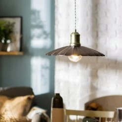 Habitat Pixie Pewter Metal Pendant Light - Nickel Finish