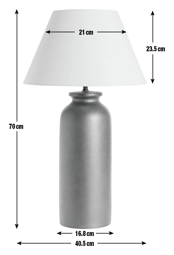 Habitat Hashi Ceramic Table Lamp - Off White & Black Habitat Hashi Ceramic Table Lamp - Off White & Black -Habitat Furni Sales 9553273 R E001