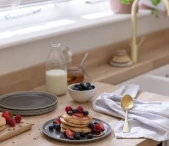 Habitat Evora 4 Piece Stoneware Side Plates - Green -Habitat Furni Sales 9554519 R Z001C