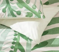 Habitat Cotton 180TC Maxi Leaf Green Bedding Set - Single -Habitat Furni Sales 9555374 R Z003A