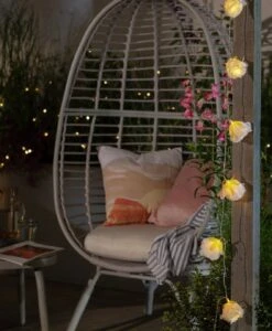 Habitat Warm White Solar Rose LED String Lights -Habitat Furni Sales 9556964 R Z003A