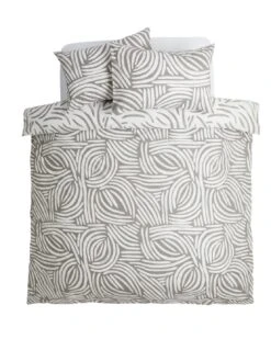 Habitat Scandi Mark Making Grey Bedding Set - Single -Habitat Furni Sales 9557561 R Z002A