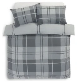 Habitat Check Charcoal Grey Bedding Set - Single 3 Habitat Check Charcoal Grey Bedding Set - Single -Habitat Furni Sales 9561155 R Z002A