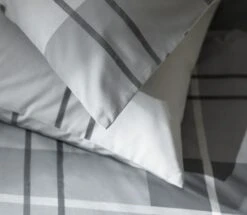 Habitat Check Charcoal Grey Bedding Set - Single 4 Habitat Check Charcoal Grey Bedding Set - Single -Habitat Furni Sales 9561155 R Z003A