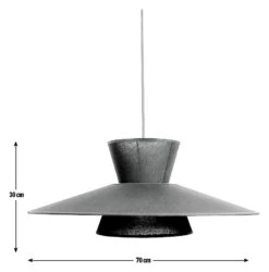 Habitat Linen Otton 2 Tier Easy Fit Shade - Black -Habitat Furni Sales 9561478 R E001