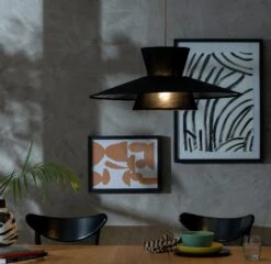 Habitat Linen Otton 2 Tier Easy Fit Shade - Black -Habitat Furni Sales 9561478 R Z002C