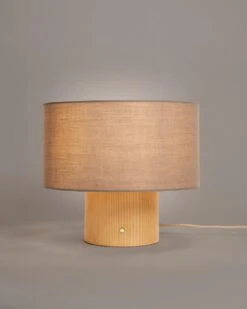 Habitat Modern Scandi Touch Table Lamp - Ash Grey & Oak -Habitat Furni Sales 9561887 R Z002C