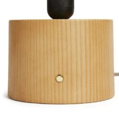 Habitat Modern Scandi Touch Table Lamp - Ash Grey & Oak -Habitat Furni Sales 9561887 R Z003A