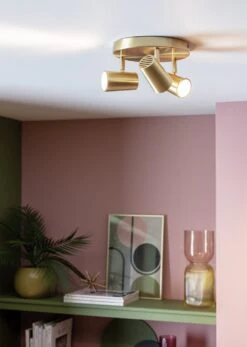 Habitat 3 Light Spotlight Plate - Brass -Habitat Furni Sales 9563366 R Z002C