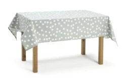 Habitat Spot Wipe Clean Tablecloth - Grey And White -Habitat Furni Sales 9566710 R Z002A