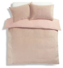 Habitat Pinsonic Velvet Plain Pink Bedding Set - Double 2 Habitat Pinsonic Velvet Plain Pink Bedding Set - Double -Habitat Furni Sales 9570311 R Z002A
