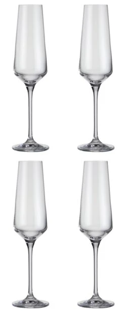 Habitat Dalston Set Of 4 Champagne Flutes