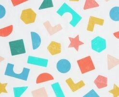 Habitat Kids Colourful Shapes 2 Pack Fitted Sheets - Cot -Habitat Furni Sales 9571310 R B002