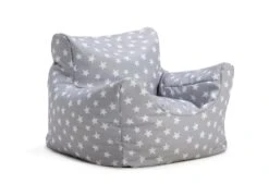 Habitat Kids Funzee Grey Stars Bean Bag -Habitat Furni Sales 9571815 R Z003A