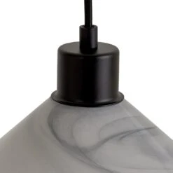 Habitat Lati Marble Glass Pendant - Black & White -Habitat Furni Sales 9573569 R Z002A