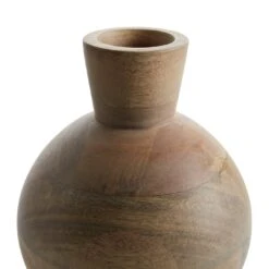 Habitat Mango Wood Vase - Natural 3 Habitat Mango Wood Vase - Natural -Habitat Furni Sales 9573662 R Z003A