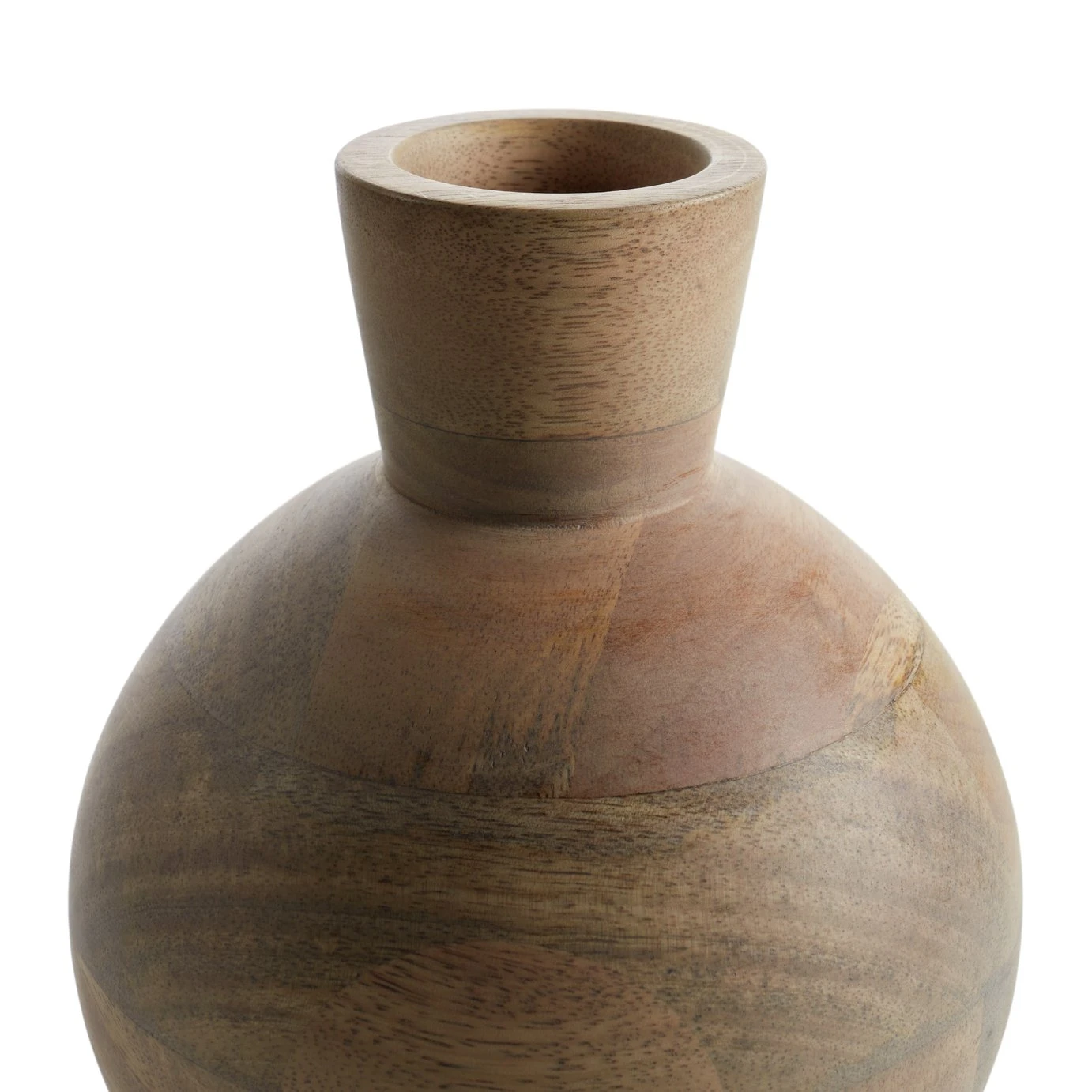 Habitat Mango Wood Vase - Natural Habitat Mango Wood Vase - Natural -Habitat Furni Sales 9573662 R Z003A