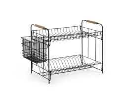 Habitat Industrial Wire Dish Drainer - Black 2 Habitat Industrial Wire Dish Drainer - Black -Habitat Furni Sales 9575309 R Z003A