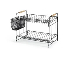 Habitat Industrial Wire Dish Drainer - Black 3 Habitat Industrial Wire Dish Drainer - Black -Habitat Furni Sales 9575309 R Z004A