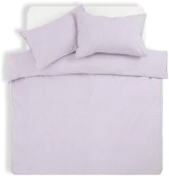 Habitat Reset Cotton Textured Print Lilac Bedding Set-Single -Habitat Furni Sales 9575354 R Z002A