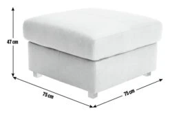 Habitat Florence Leather Ottoman Footstool - Tan 3 Habitat Florence Leather Ottoman Footstool - Tan -Habitat Furni Sales 9576267 R E001