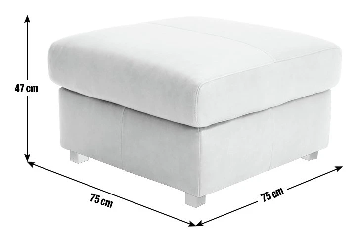 Habitat Florence Leather Ottoman Footstool - Tan Habitat Florence Leather Ottoman Footstool - Tan -Habitat Furni Sales 9576267 R E001