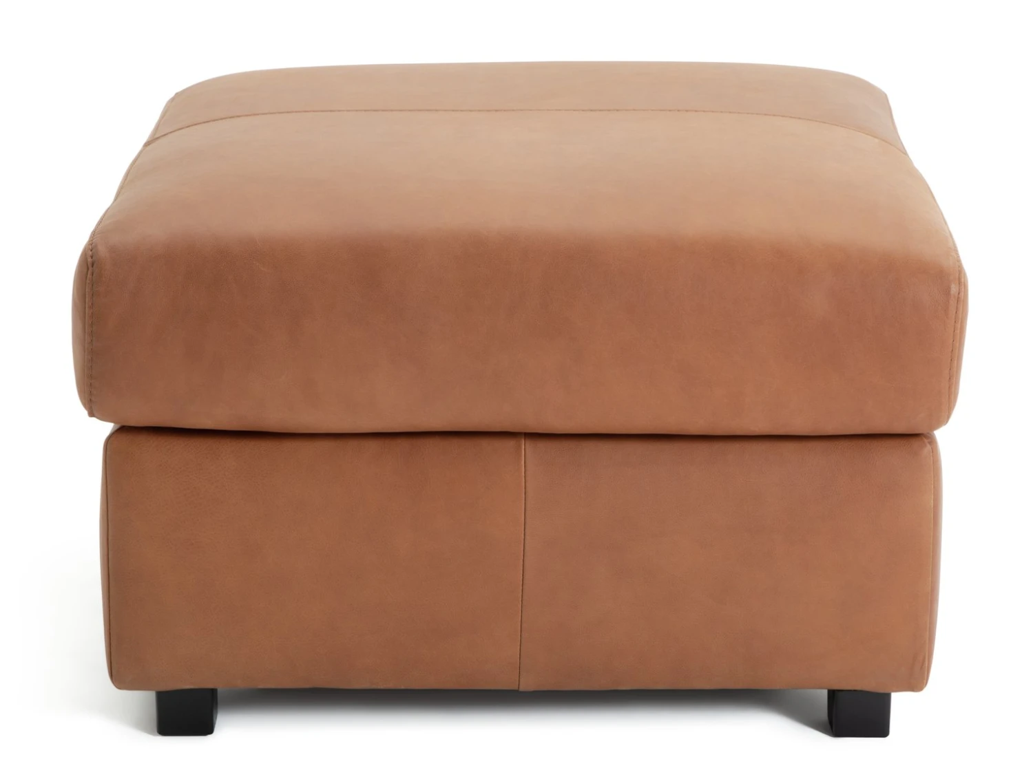 Habitat Florence Leather Ottoman Footstool - Tan Habitat Florence Leather Ottoman Footstool - Tan -Habitat Furni Sales 9576267 R Z001A