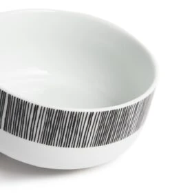 Habitat Black Dash 12 Piece Porcelain Dinner Set -Habitat Furni Sales 9576731 R Z004A