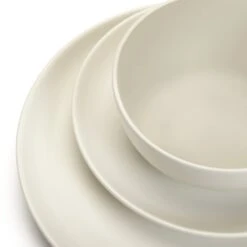 Habitat 12 Piece Stoneware Dinner Set - White -Habitat Furni Sales 9577833 R Z005A
