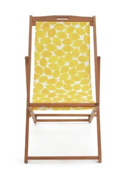 Habitat Folding Wooden Garden Deck Chair - Yellow -Habitat Furni Sales 9578227 R Z002A