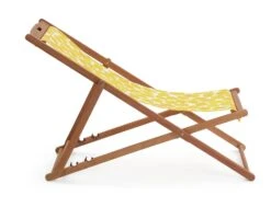 Habitat Folding Wooden Garden Deck Chair - Yellow -Habitat Furni Sales 9578227 R Z004A