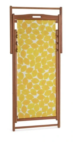 Habitat Folding Wooden Garden Deck Chair - Yellow -Habitat Furni Sales 9578227 R Z006A