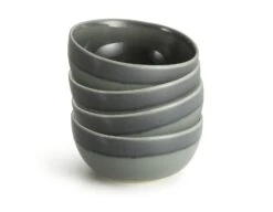 Habitat Evora 4 Piece Stoneware Cereal Bowl - Green 2 Habitat Evora 4 Piece Stoneware Cereal Bowl - Green -Habitat Furni Sales 9578557 R Z002A