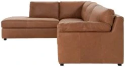Habitat Florence Leather Left Hand Corner Chaise Sofa - Tan -Habitat Furni Sales 9578746 R Z003A