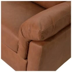 Habitat Florence Leather Left Hand Corner Chaise Sofa - Tan -Habitat Furni Sales 9578746 R Z005A