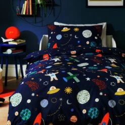 Habitat Kids Glow In The Dark Space Bedding Set - Toddler -Habitat Furni Sales 9581001 R Z006A