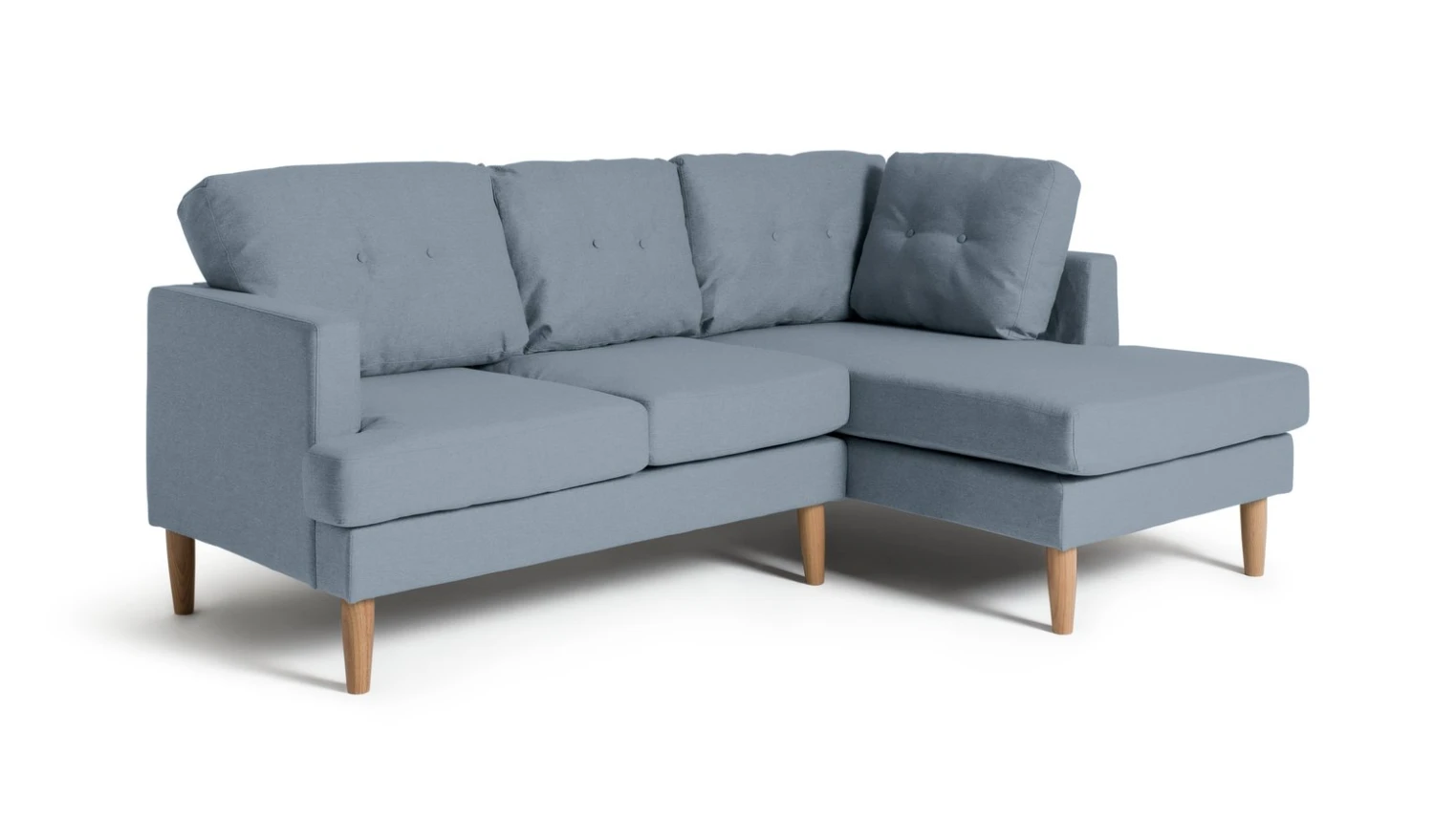 Habitat Joshua Fabric Right Hand Corner Chaise Sofa - Blue Habitat Joshua Fabric Right Hand Corner Chaise Sofa - Blue -Habitat Furni Sales 9581812 R Z001A