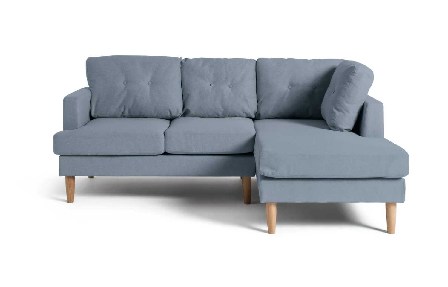 Habitat Joshua Fabric Right Hand Corner Chaise Sofa - Blue Habitat Joshua Fabric Right Hand Corner Chaise Sofa - Blue -Habitat Furni Sales 9581812 R Z003A