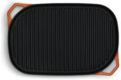 Habitat Large Cast Iron Grill Pan - Orange 3 Habitat Large Cast Iron Grill Pan - Orange -Habitat Furni Sales 9582158 R Z005A