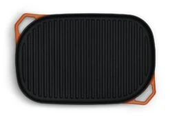 Habitat Large Cast Iron Grill Pan - Orange 4 Habitat Large Cast Iron Grill Pan - Orange -Habitat Furni Sales 9582158 R Z006A