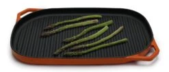 Habitat Large Cast Iron Grill Pan - Orange 5 Habitat Large Cast Iron Grill Pan - Orange -Habitat Furni Sales 9582158 R Z007A