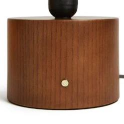 Habitat Corduroy Touch Table Lamp - Mustard & Walnut -Habitat Furni Sales 9582275 R Z003A