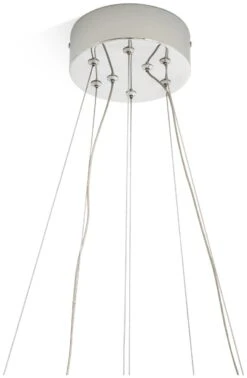 Habitat Yang 2 Tier LED Glass Chandelier - Chrome -Habitat Furni Sales 9584448 R Z004A