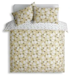 Habitat Scandi Floral Yellow & White Bedding Set - Single -Habitat Furni Sales 9584455 R Z002A
