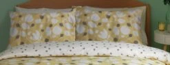 Habitat Scandi Floral Yellow & White Bedding Set - Single -Habitat Furni Sales 9584455 R Z003A